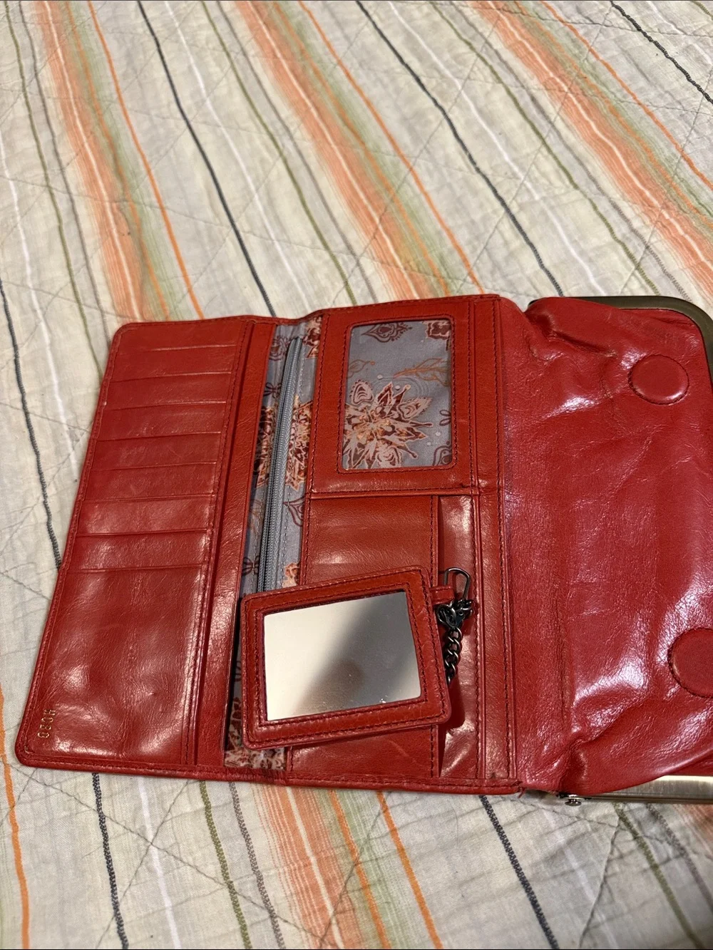 Hobo International wallet rust/red